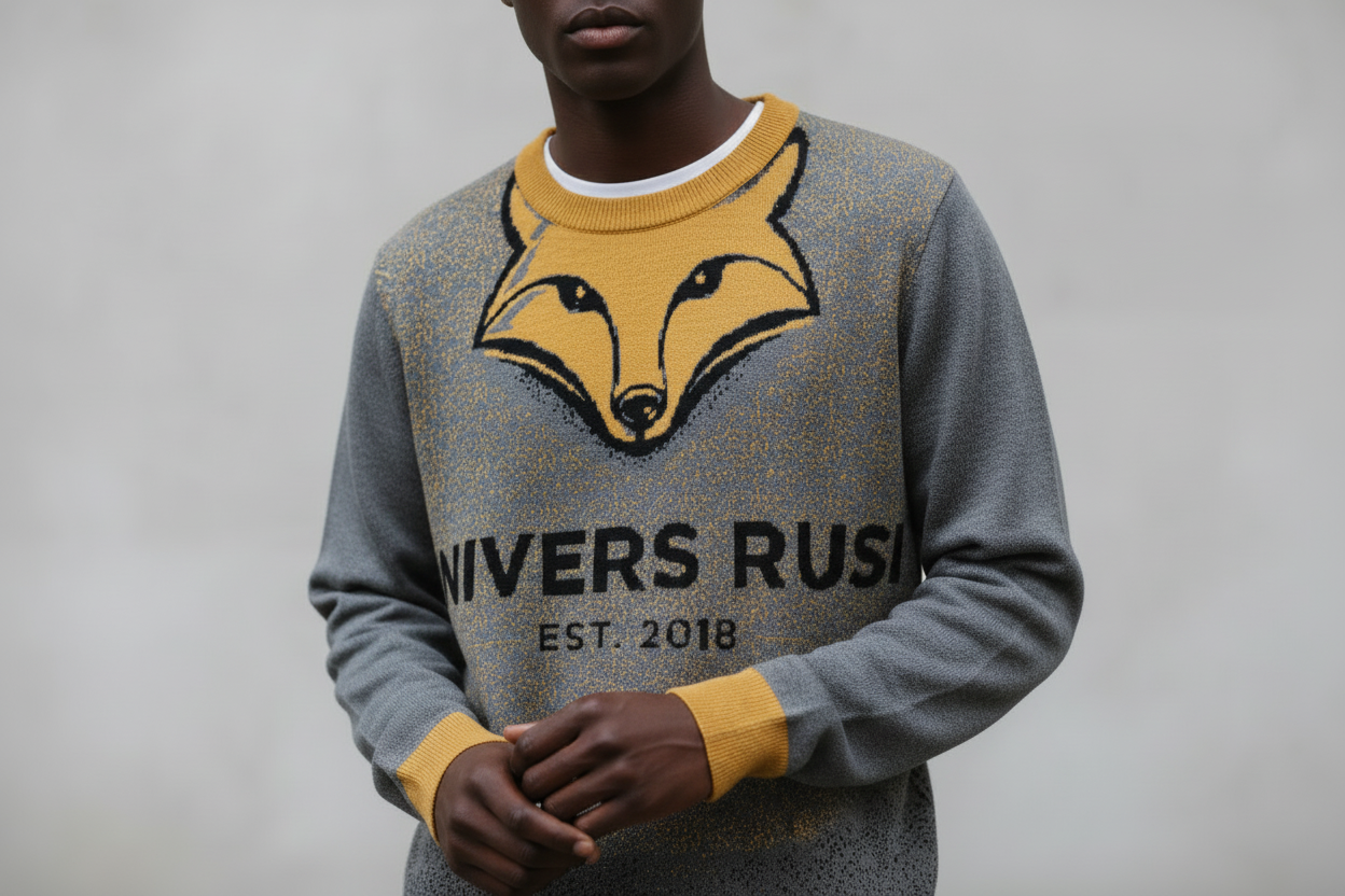 Pull tricoté ras-du-cou