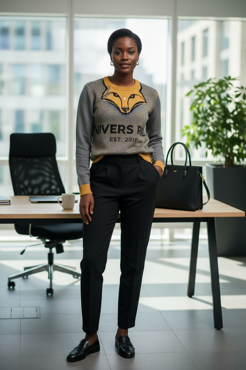 Pull tricoté ras-du-cou