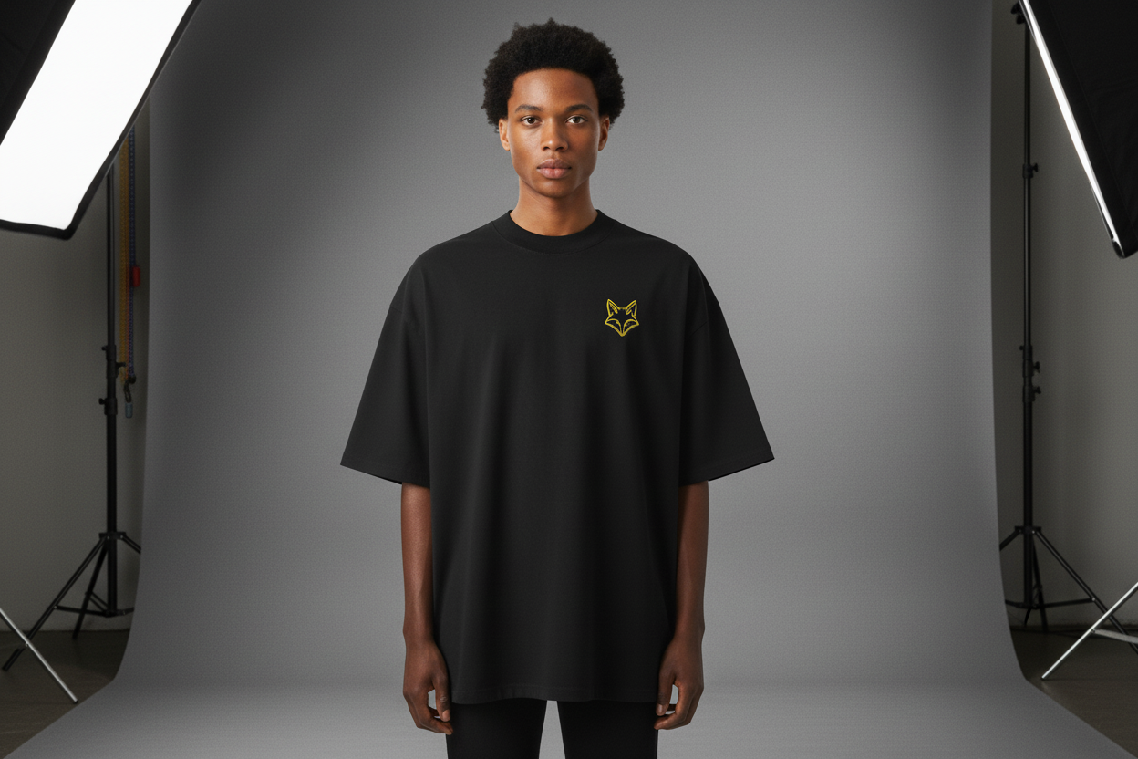 T-shirt col montant écologique unisexe